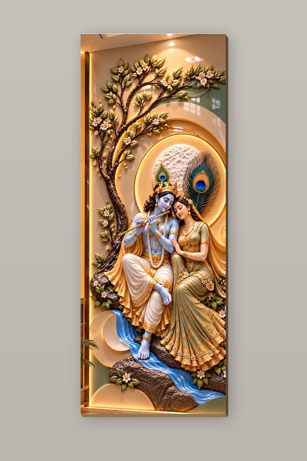 SPL Radha Krishna Floral Harmony 3D — SPL 3D PG Sheets